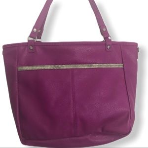 Dark pinkish purple Jewell 31 bag reversible purse